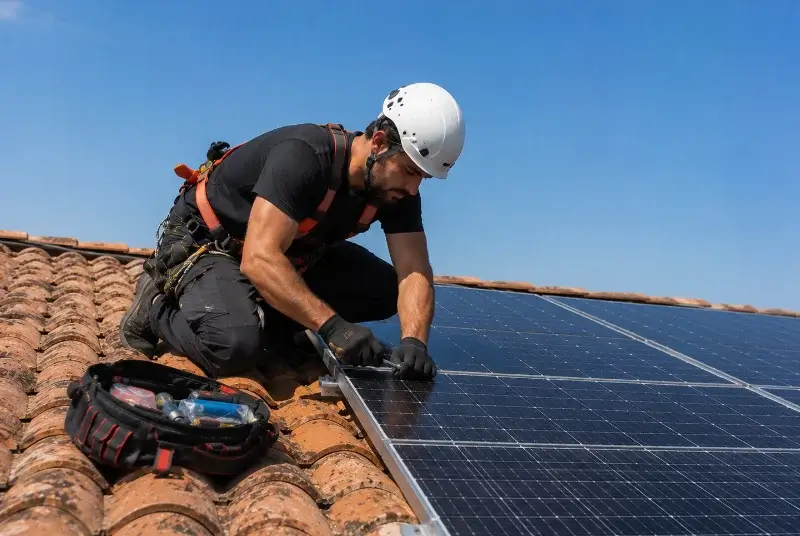 Maintenance et monitoring de panneaux solaires à Port-Louis