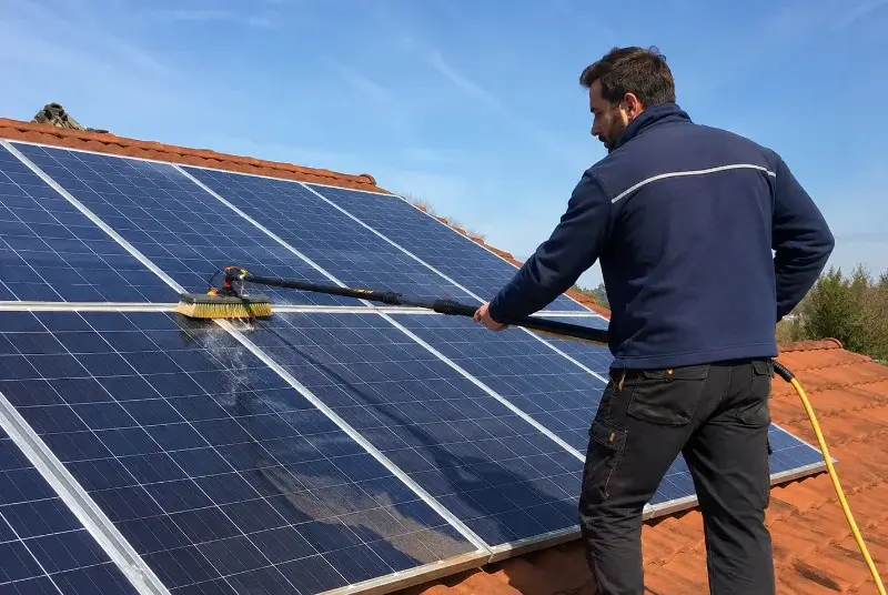 Nettoyage et entretien de panneaux solaires à Port-Louis